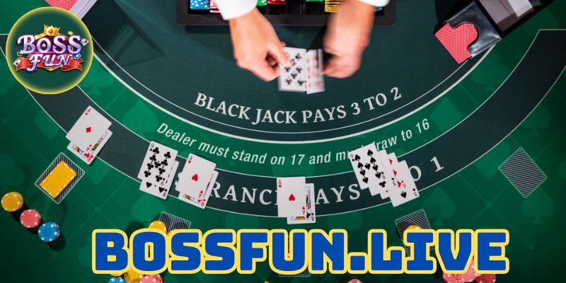 xi dach nang cao trai nghiem choi blackjack tren bossfun 2